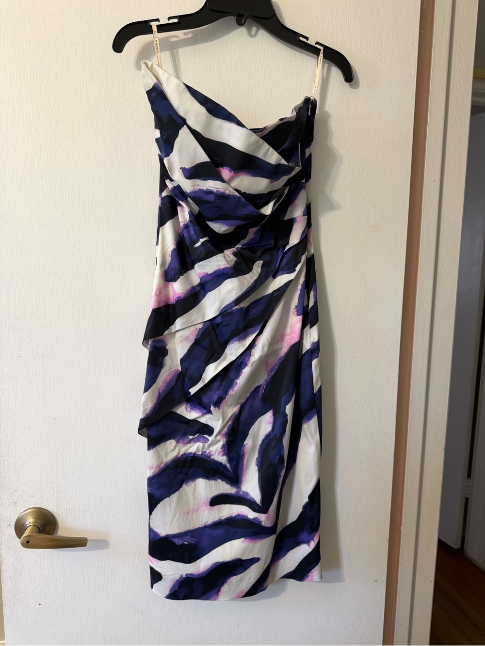 Karen Millen Abstract Brushstroke Dress - Size 6 - Multicolor - Picture 4 of 16